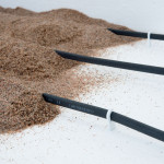 Sanden ger jämn värme och fungerar som värmebuffert.